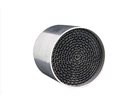 Motorcycle catalytic converter